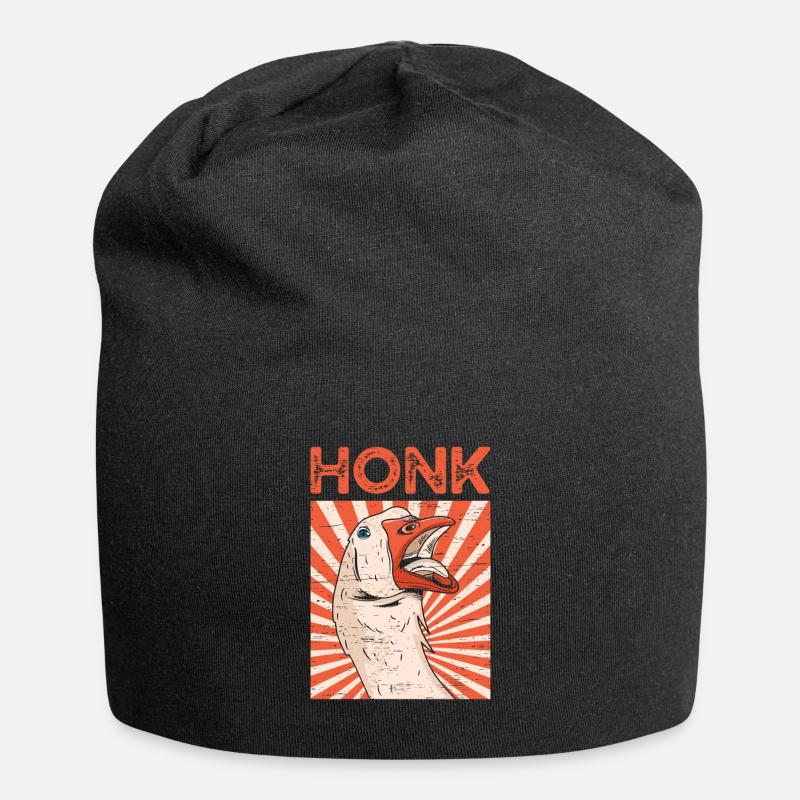 Honk Gans Farm Ei Vogeljäger - Jersey-Beanie - Schwarz