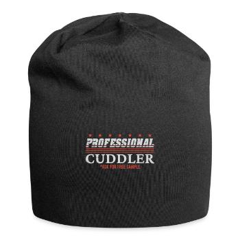 Professional Cuddler Ask For Free Sample - Jersey Beanie - black - Front