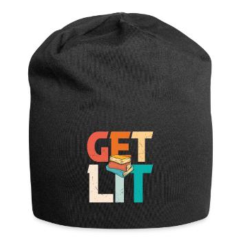 Get Lit Books Quotes - Jersey Beanie - black - Front