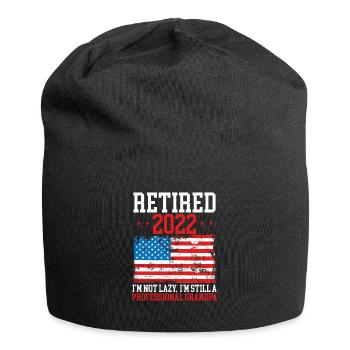 Retired American Flag 2022 - Jersey Beanie - black - Front