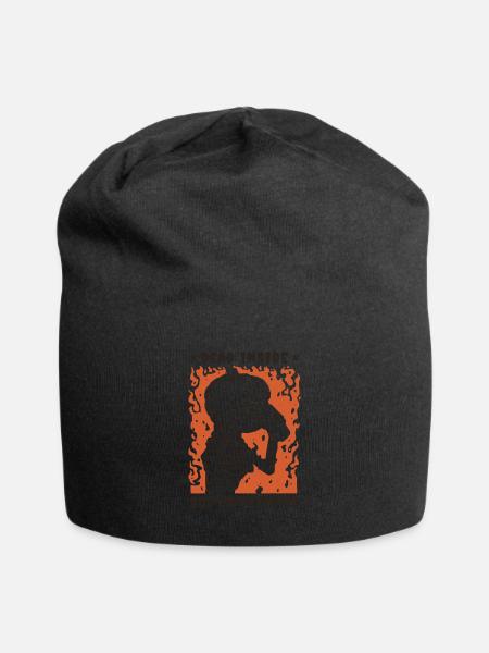 Dead Inside But Caffeinated Halloween Coffee - Jersey-Beanie - Schwarz