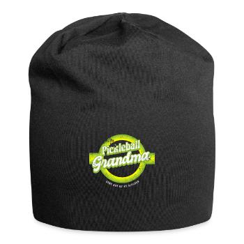 Pickleball grand-mère reste hors de ma chemise de cuisine - Bonnet en jersey - noir - Devant
