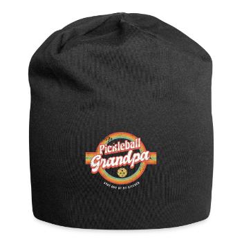 Retro Pickleball Grandpa Stay Out Of My Kitchen Shirt - Jersey Beanie - black - Front