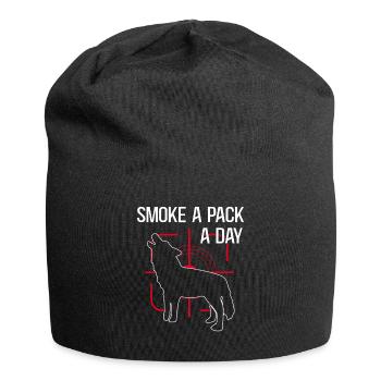 Kojote Kojotenjagd Geschenk - Jersey-Beanie - Schwarz - Vorne