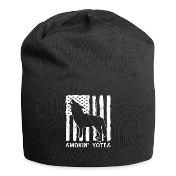 Kojote Kojotenjagd Geschenk - Jersey-Beanie - Schwarz - Vorne