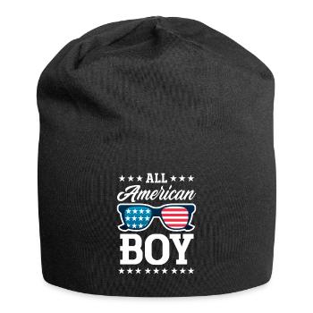 Amérique États-Unis Américain Américain - Bonnet en jersey - noir - Devant