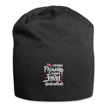 Marraine Tante Marraine Baptême Nièce Neveu Cadeau - Bonnet en jersey - noir - Devant