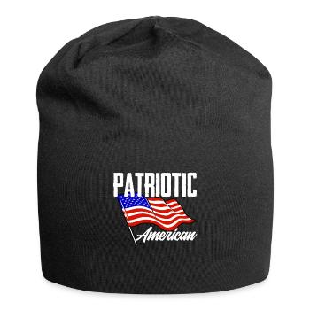 Amérique États-Unis Américain Américain - Bonnet en jersey - noir - Devant