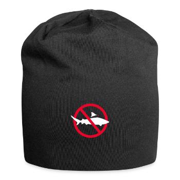 Meeresbiologie - Jersey-Beanie - Schwarz - Vorne