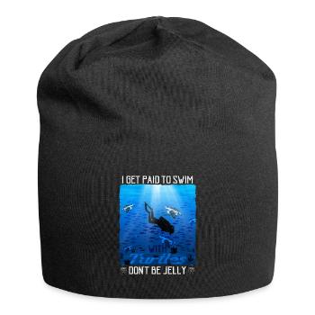 Tortues Tortues marines Tortues - Bonnet en jersey - noir - Devant