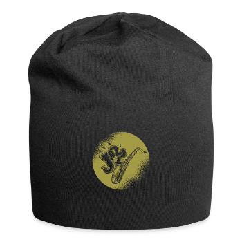 Music Retro Blues Play Saxophone-jazz - Jersey Beanie - black - Front