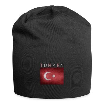Turkey Flag Istanbul Ankara - Jersey Beanie - black - Front