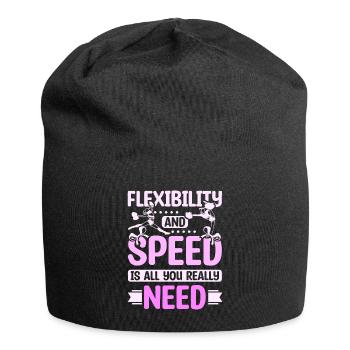 Flexibility and speed cheer girl - Jersey Beanie - black - Front