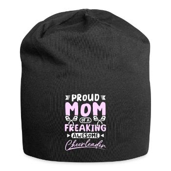 Mom of a freaking awesome cheerleader - Jersey-Beanie - Schwarz - Vorne