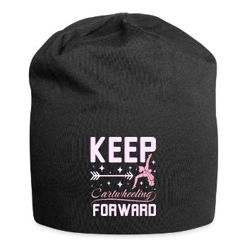 Keep catwheelig forward - Jersey-Beanie - Schwarz - Vorne