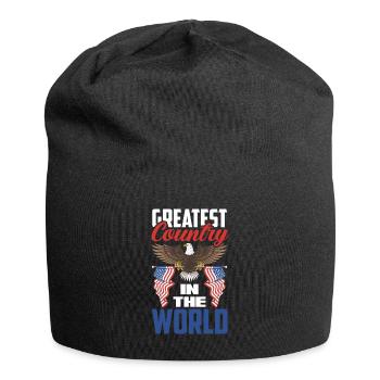 Amérique États-Unis Américain Américain - Bonnet en jersey - noir - Devant