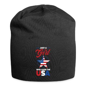 Amérique États-Unis Américain Américain - Bonnet en jersey - noir - Devant