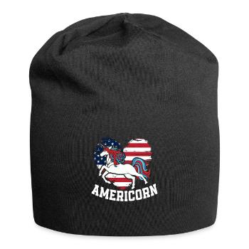 Amérique États-Unis Américain Américain - Bonnet en jersey - noir - Devant