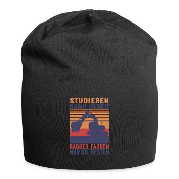 Studieren kann Jeder Baggern nur die Besten Shirt - Jersey-Beanie - Schwarz - Vorne