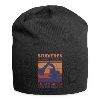 Studieren kann Jeder Baggern nur die Besten Shirt - Jersey-Beanie - Schwarz - Vorne