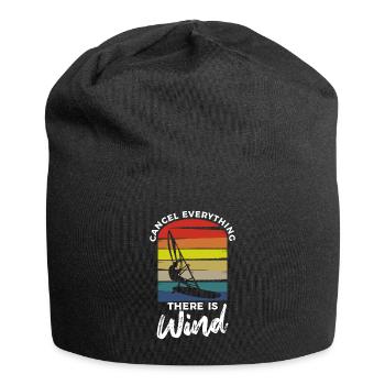 Cancel Everything There Is Wind Windsurfing Windsu - Jersey Beanie - black - Front