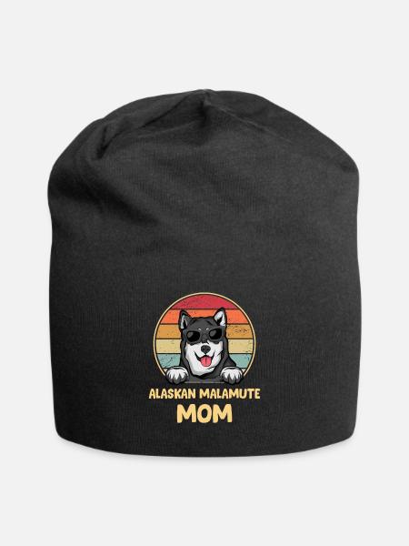 Alaska Malamute Chiens Cadeaux - Bonnet en jersey - noir