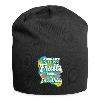 When Life Give You Fruit Smoothies - Jersey Beanie - black - Front
