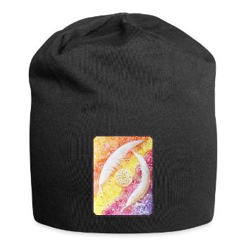 Plumes d’ange de l’âme - Sonja Ariel von Staden - Bonnet en jersey - noir - Devant