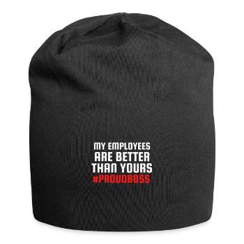 Süße Mitarbeiterwertschätzung Liebesgeschenke Lustig Trendy - Jersey-Beanie - Schwarz - Vorne