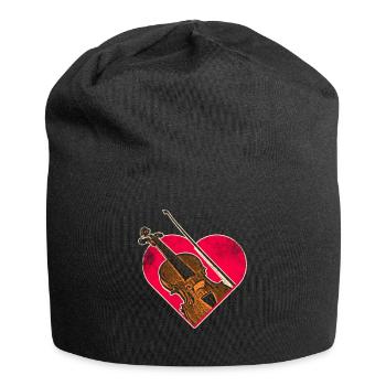 Violon Violoniste Instrument - Bonnet en jersey - noir - Devant