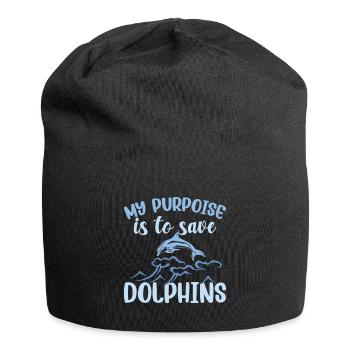 Delfin Delfine - Jersey-Beanie - Schwarz - Vorne