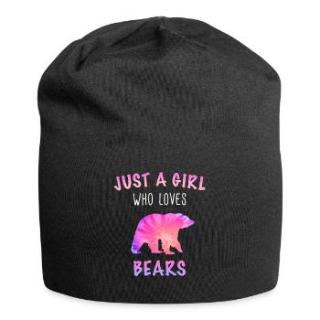 Bear Grizzly Bear Brown Bear Bears - Jersey Beanie - black - Front