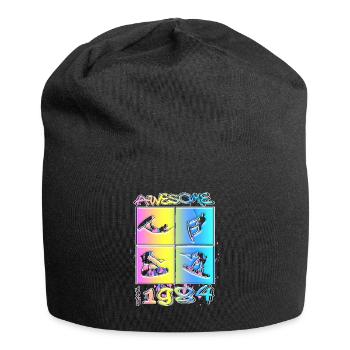 Awesome since 1984. Wakeboard Lifestyle - Jersey Beanie - black - Front