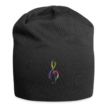 Musican Lover Headphones Just Music - Jersey Beanie - black - Front