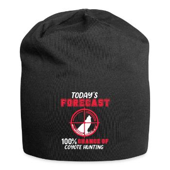 Coyote Hunting Coyote Hunter Coyote - Jersey Beanie - black - Front