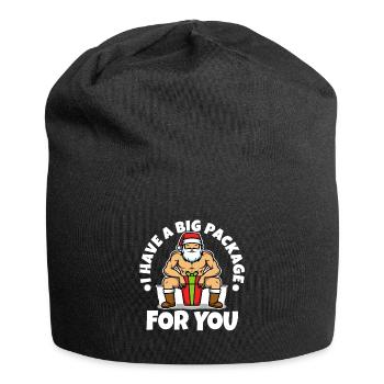 J’ai un gros paquet pour vous - Bonnet en jersey - noir - Devant