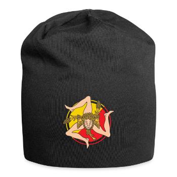 Sicily flag Sicily Palermo Italy - Jersey Beanie - black - Front