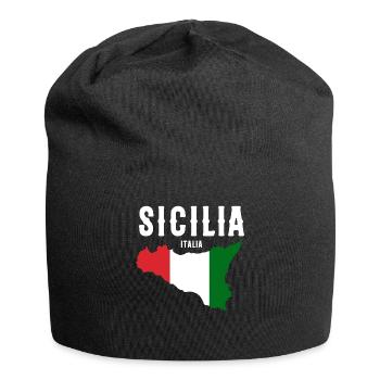 Sicily flag Sicily Palermo Italy - Jersey Beanie - black - Front