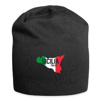Sicily flag Sicily Palermo Italy - Jersey Beanie - black - Front