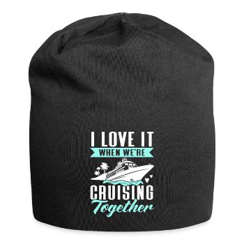 Kreuzfahrt Kreuzfahrtschiff Urlaub Meer - Jersey-Beanie - Schwarz - Vorne