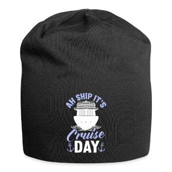 Kreuzfahrt Kreuzfahrtschiff Urlaub Meer - Jersey-Beanie - Schwarz - Vorne