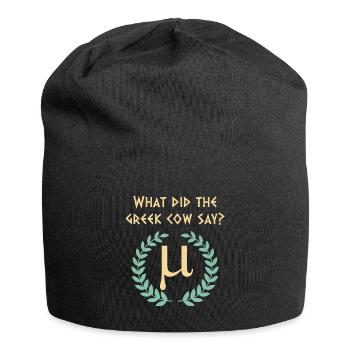 Antike Griechische Mythologie und Griechische - Jersey-Beanie - Schwarz - Vorne