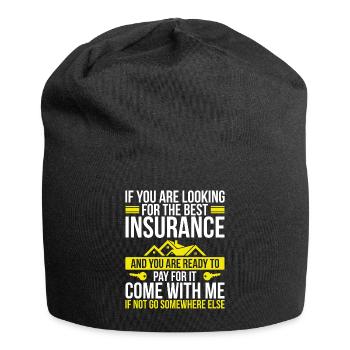Insurance Agent House Broker Selling Insurance - Jersey-Beanie - Schwarz - Vorne