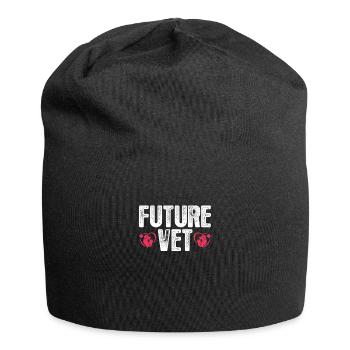 Tierarzt - Jersey-Beanie - Schwarz - Vorne