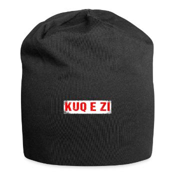 KUQ E ZI Albanien Albania Balkan Geschenk - Jersey-Beanie - Schwarz - Vorne