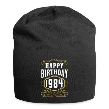 1980 Birthday Party Old Year of Construction - Jersey Beanie - black - Front