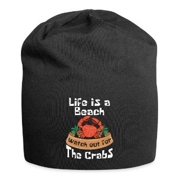 Crabe Tshirt Crabe Crevettes Scorpion Homard - Bonnet en jersey - noir - Devant