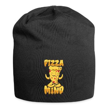 Sérénité Pizza Méditation Yoga Pizza - Bonnet en jersey - noir - Devant