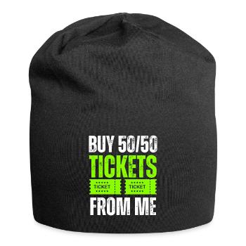 Kaufen Sie 5050 Tickets von mir - Jersey-Beanie - Schwarz - Vorne