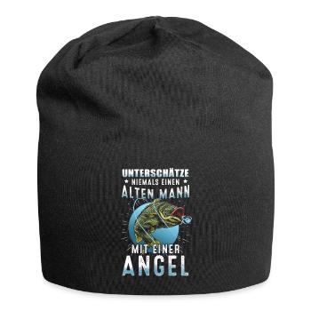 Angeln - Jersey-Beanie - Schwarz - Vorne